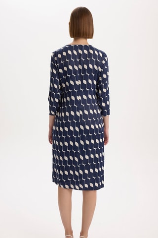 Robe midi - Bleu marine