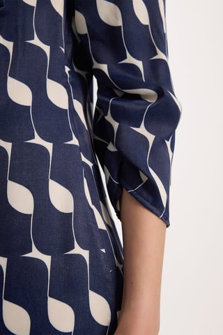Robe midi - Bleu marine