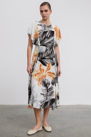 Robe midi - Blanc