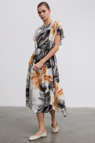Robe midi - Blanc
