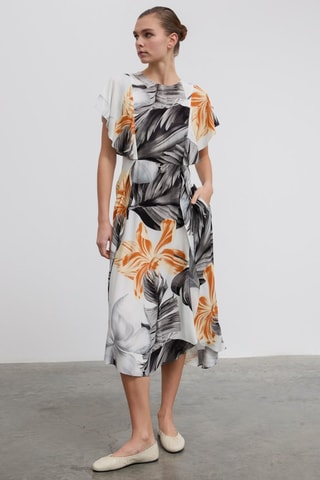 Robe midi - Blanc