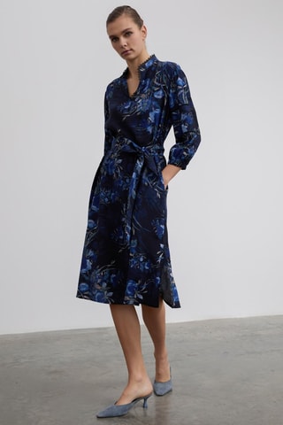 Robe patineuse - Bleu marine