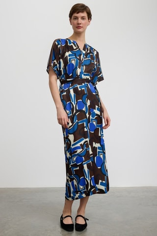 Robe longue - Bleu