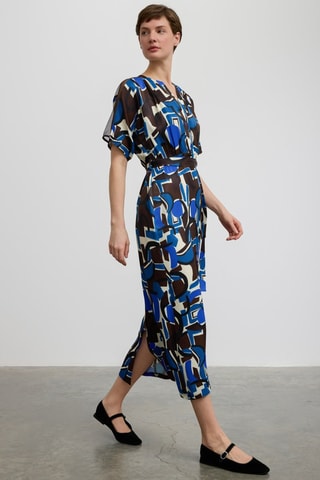 Robe longue - Bleu
