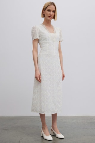 Robe midi - Écru
