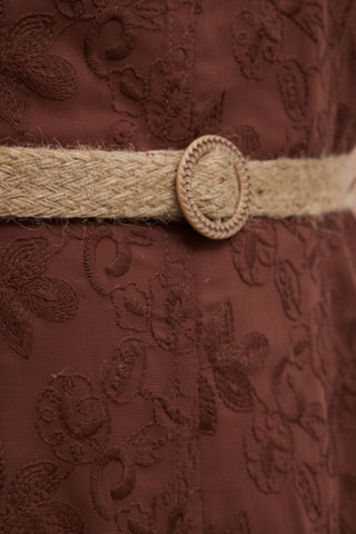 Robe midi - Marron