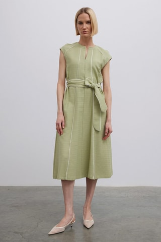 Robe midi - Vert