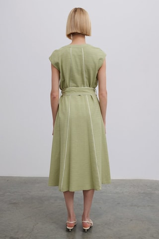 Robe midi - Vert