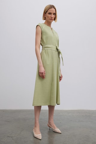 Robe midi - Vert
