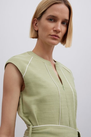Robe midi - Vert