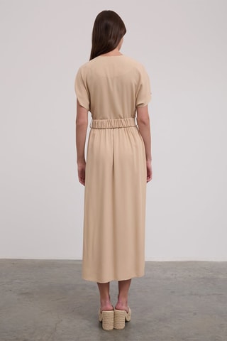 Robe portefeuille - Beige