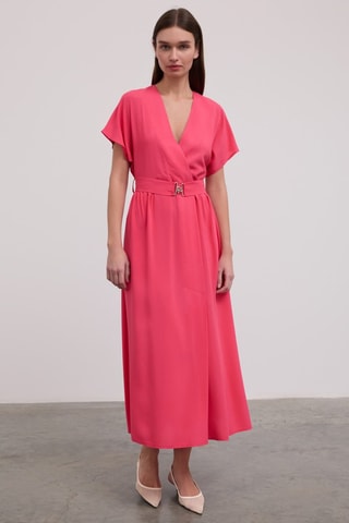 Robe portefeuille - Rose