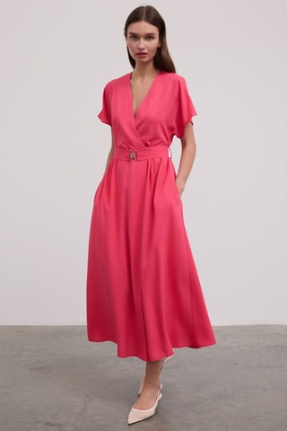 Robe portefeuille - Rose