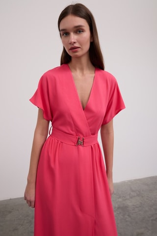 Robe portefeuille - Rose