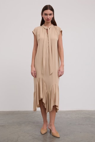 Robe longue - Beige