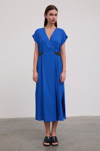 Robe portefeuille - Bleu