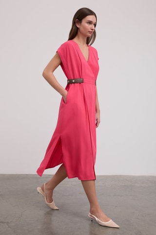 Robe portefeuille - Rose