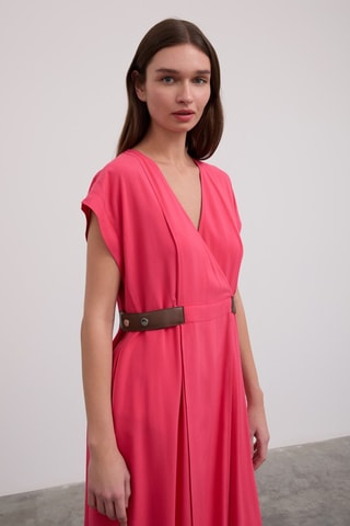 Robe portefeuille - Rose