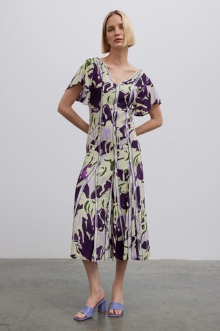 Robe midi - Violet