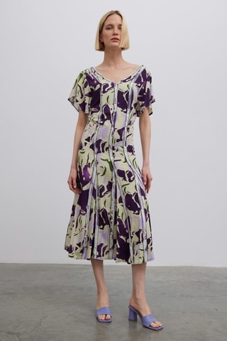 Robe midi - Violet
