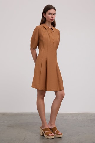 Robe patineuse - Marron