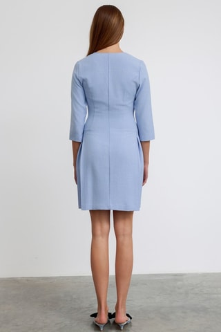 Robe droite - Bleu