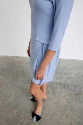 Robe droite - Bleu