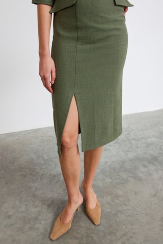 Robe midi - Vert