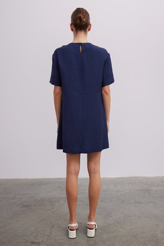 Robe droite - Bleu marine