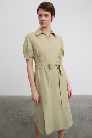 Robe midi - Vert