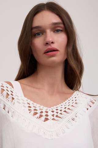 Robe droite - Blanc