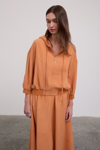 Sweat à capuche - Orange