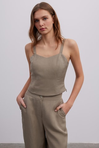 Top - Vert olive