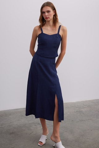 Top - Bleu marine
