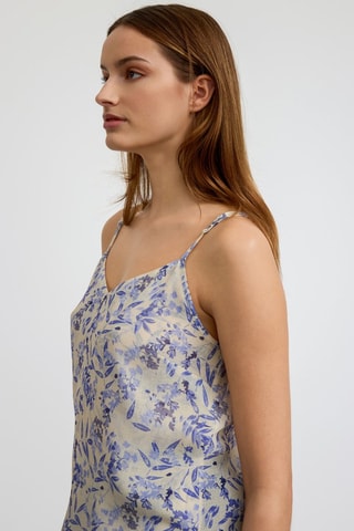 Top - Mauve et bleu