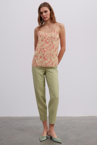 Top - Beige et corail