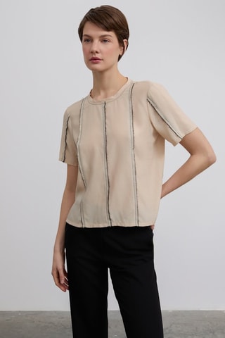 Blouse - Beige
