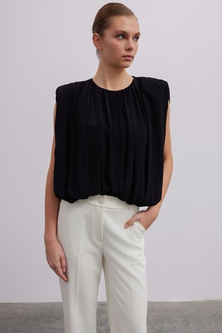 Blouse relaxed - Noir