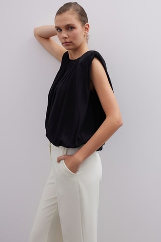 Blouse relaxed - Noir