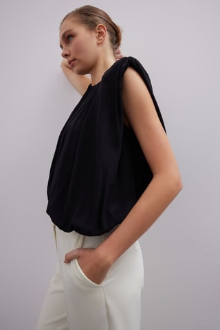 Blouse relaxed - Noir
