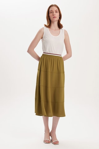 Jupe midi - 
Vert