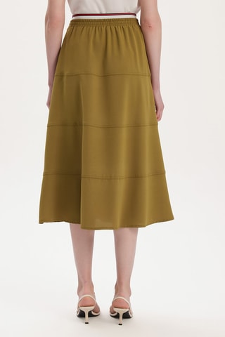 Jupe midi - 
Vert
