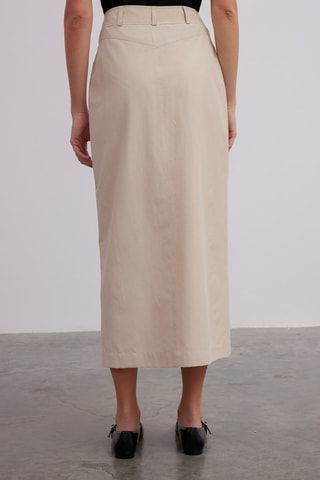 Jupe midi - Beige