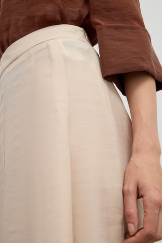 Jupe midi taille haute - Sable
