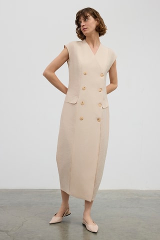 Robe chemise - Beige