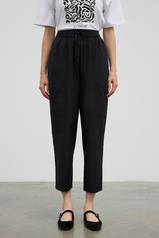 Pantalon 7/8 taille haute - Noir