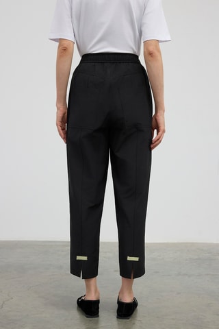 Pantalon 7/8 taille haute - Noir