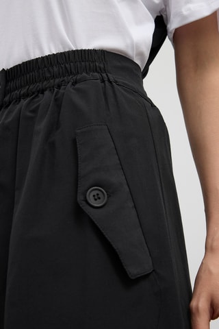 Jupe midi taille haute - Noir