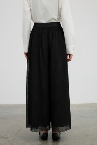 Jupe longue taille haute - Noir