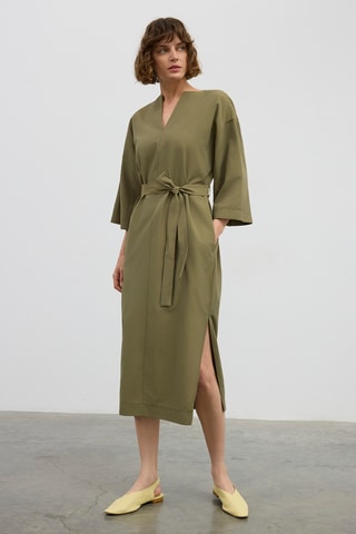 Robe midi - Kaki